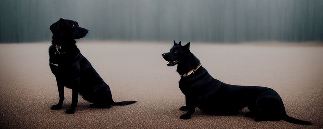梦见黑猫与狗的神秘交织，探索梦境中的深层寓意