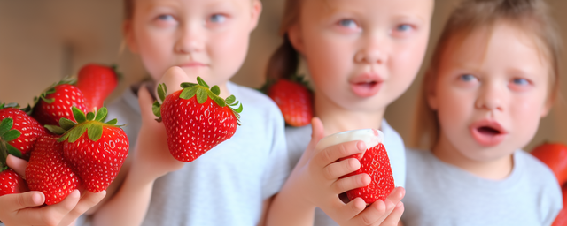 小孩牛奶草莓能不能一起吃